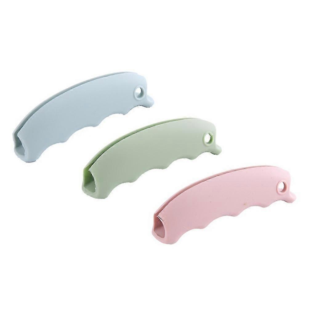 1 Silikone Håndtag Træk Clutter Indkøbstaske Bærbar Skridsikker Udendørs Husholdningsartikler