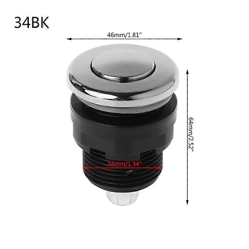 Lufttrycksbrytare på avtrycksknapp för badkarsavfall Whirlpool