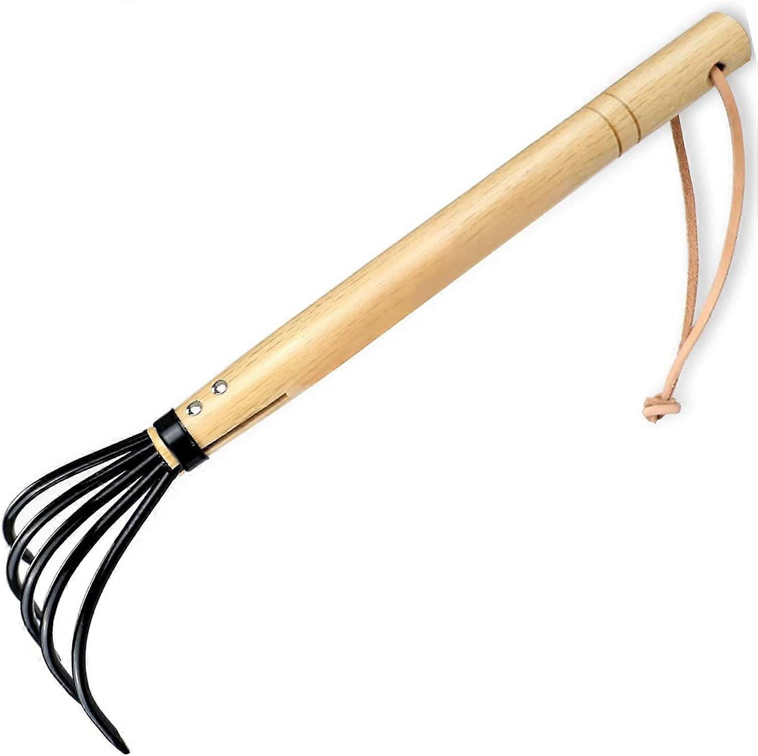 Garden Rake Claw Landscape Dethatcher Thatching Rake for Digging Clam Shell Defoliation Weed Remover Tool Hoe Hand Tool for Garden Loose Soil