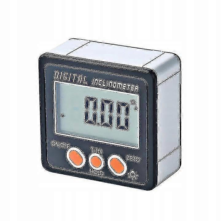 Inclinometer, Ip54 Precision Electronic Digital Display, 4*90 Protractor Angle Cassette With Backlig
