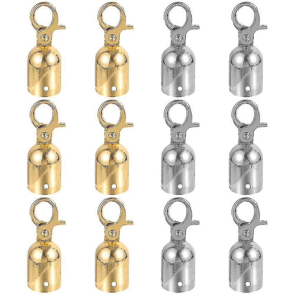 12pcs Rope End Hooks Guardrail Rope End Hooks Rope Fastener Stanchions Hooks