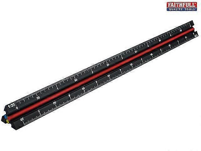 Prestige Tri-Scale Engineer Rule Black Aluminium 3