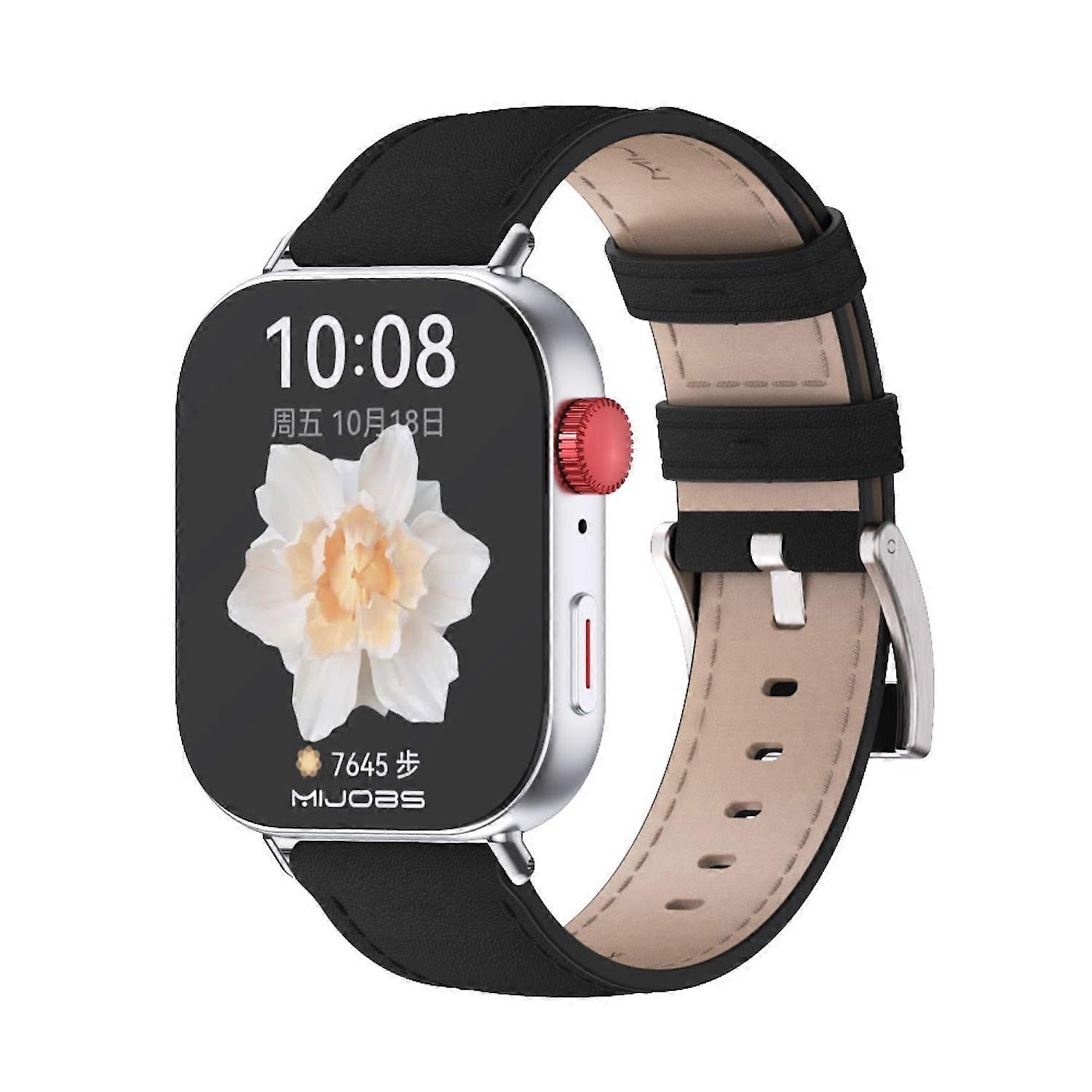 适用于华为 Watch Fit 4 / 4 Pro / 3 真皮设计臂带黑色