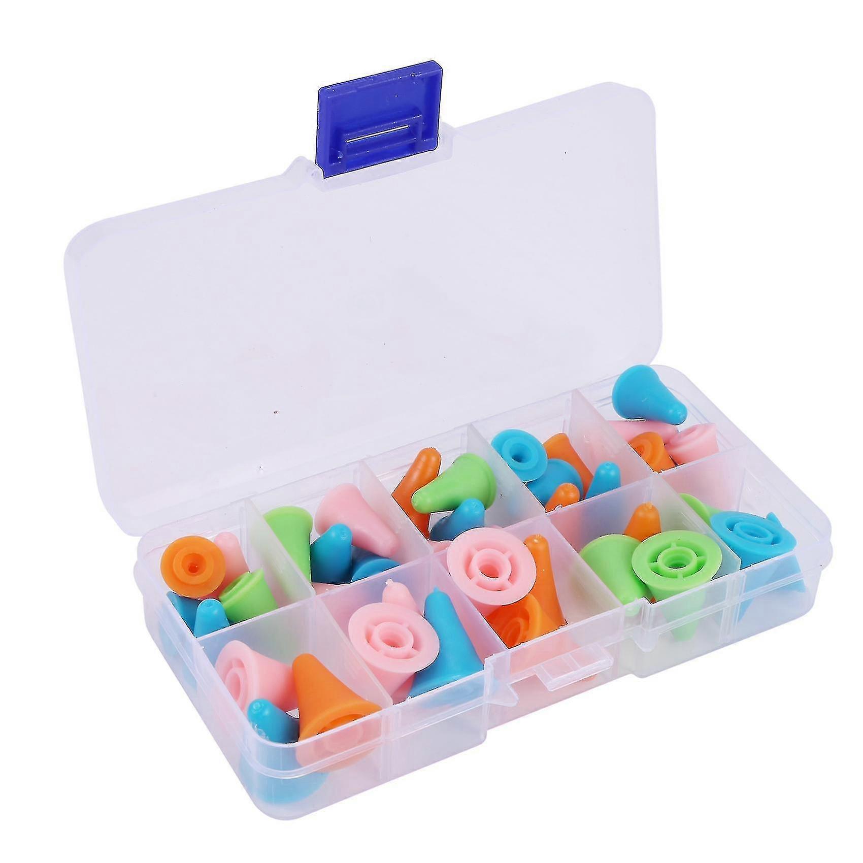 40 Pieces Multi-colored Needle Point Stoppers Needle Point Protectors Needles Knitting Accessories