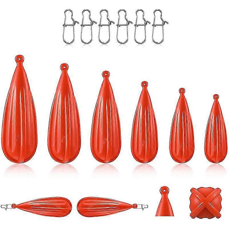 Fiskepraksis Plug Fiske Casting Plug Baitcasting Gummi Practice Plug Egnet for å forbedre Casting Skill,6Pcs-XinHan