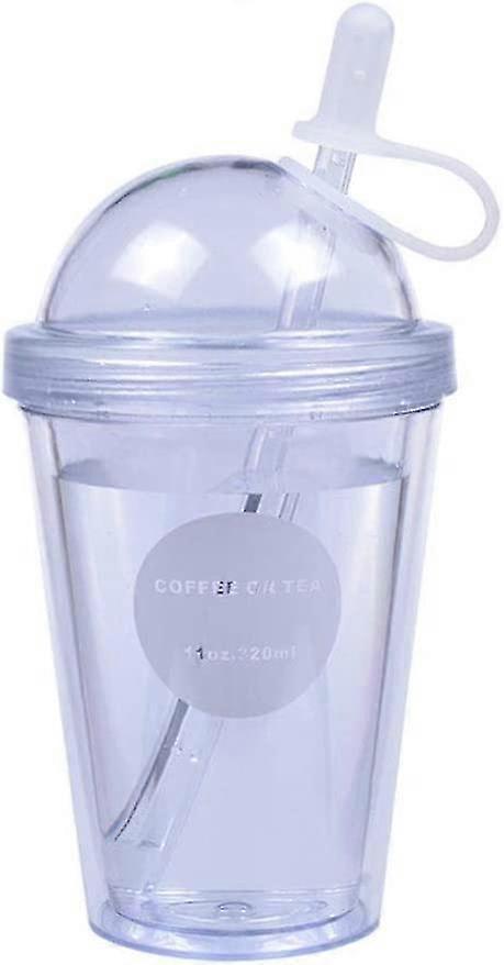 Cup, Double-walled Straw Cup (white)