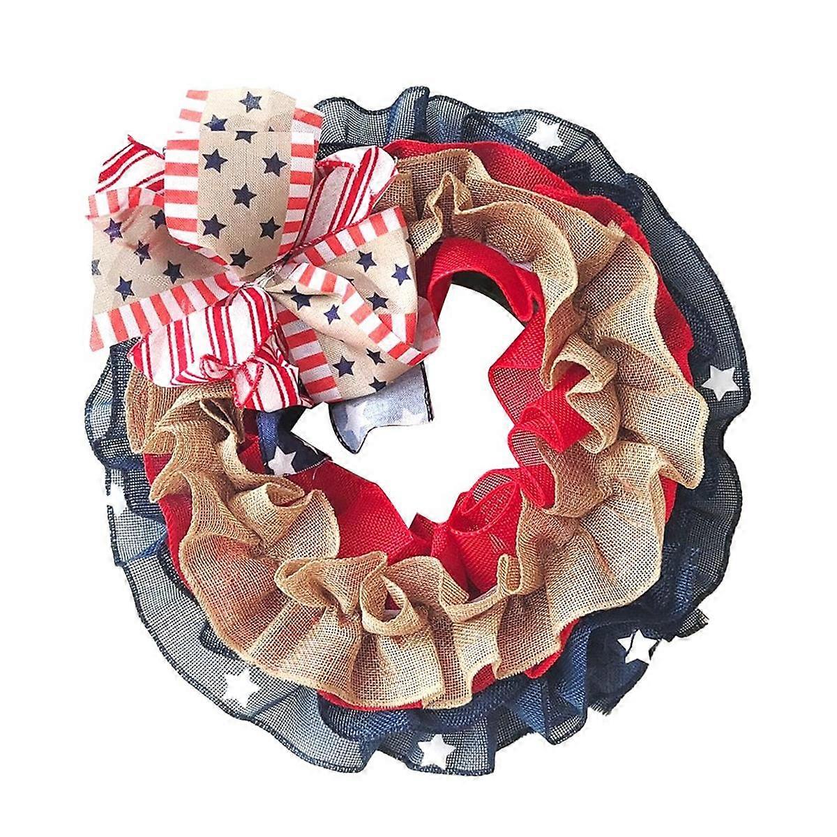 4 lipca Wieniec Wieniec patriotyczny Niech Bóg błogosławi wieniec na drzwiach wejściowych Dzień Pamięci Wieniec w paski z gwiazdami dla Do