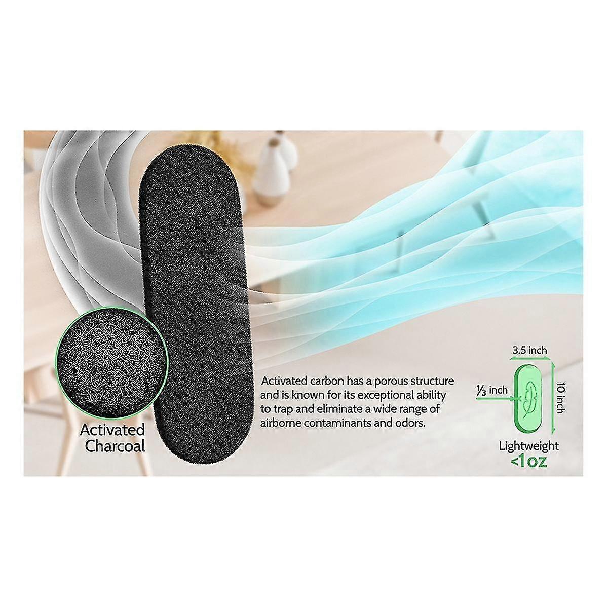 Ceiling Fan Filters For Blades 5-pack Set Air Filters With Activated Charcoal Odor Eliminator Air