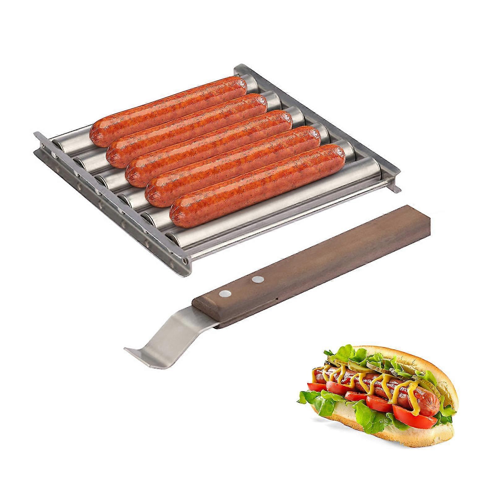 Stainless Steel Hot Dog Roller Rustproof And Corrosion Resistant Hot Dog Roller For Evenly Cooking Hot Dog Or Sausage