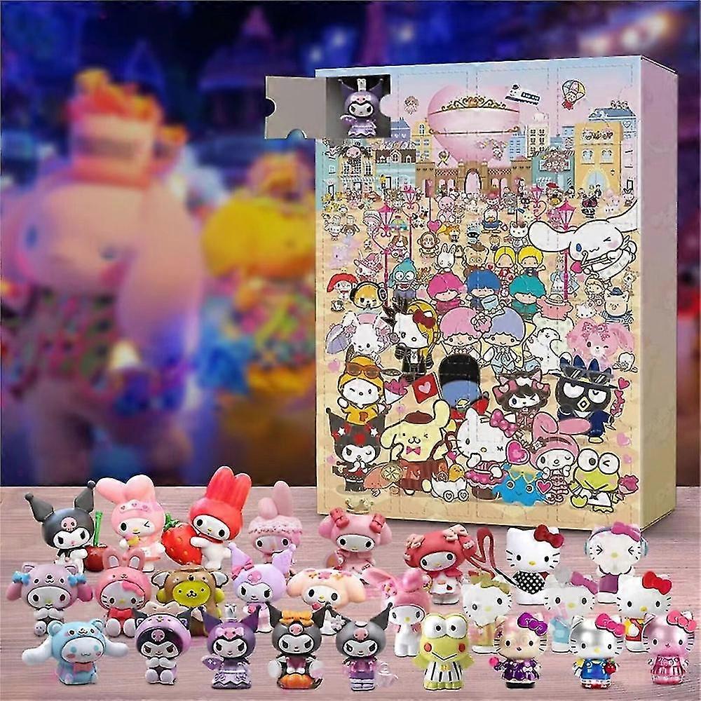 2023 24pcs サンリオ S ドール広告 24 オブ カウントダウン、クリスマス バキャット イング スタッファー