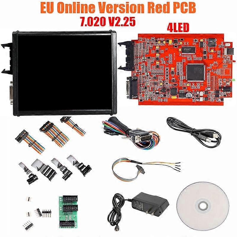 K-Suite KESS V2.80 EU V2 V5.017 V2.53 KTAG 4LED V7.020 V2.25 Červená PCB Online bez tokenu OBD2 Programátor čipů ECU s filtrem Murata