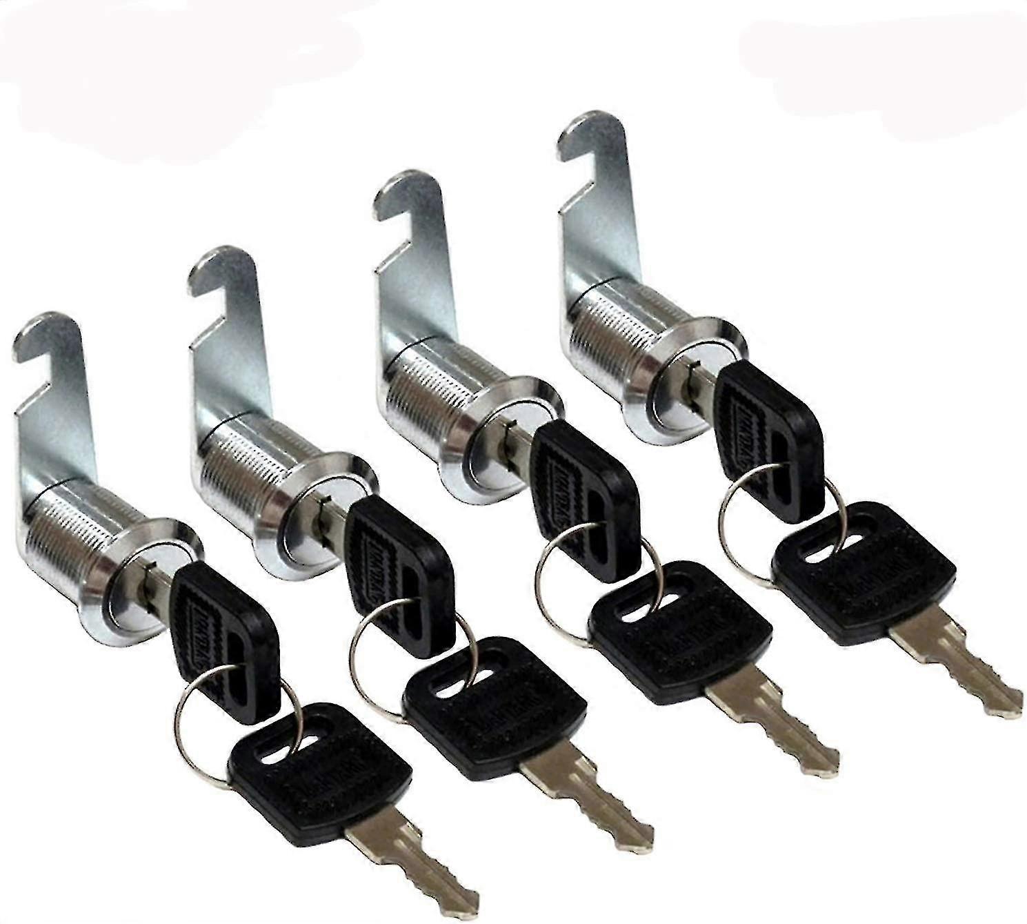 4pcs Combine Cylinder Lock, Cabinet Door Lock, Barrel Combine Cam Lock Keyed Padlocks For Mailbox Drawer - 16mm