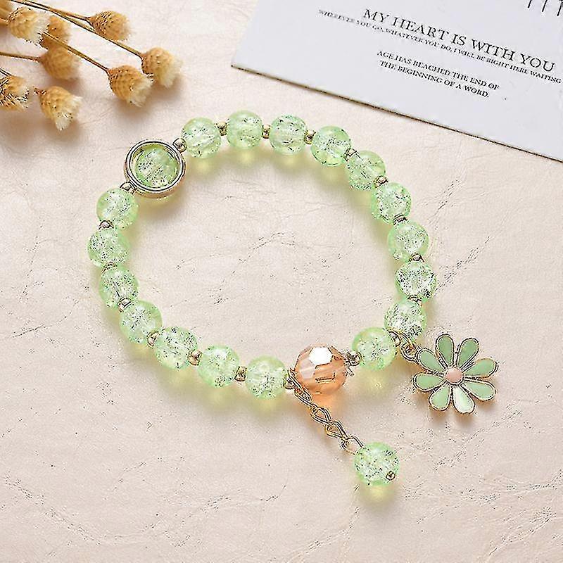 Crystal Daisy Bracelet Style 2 Green