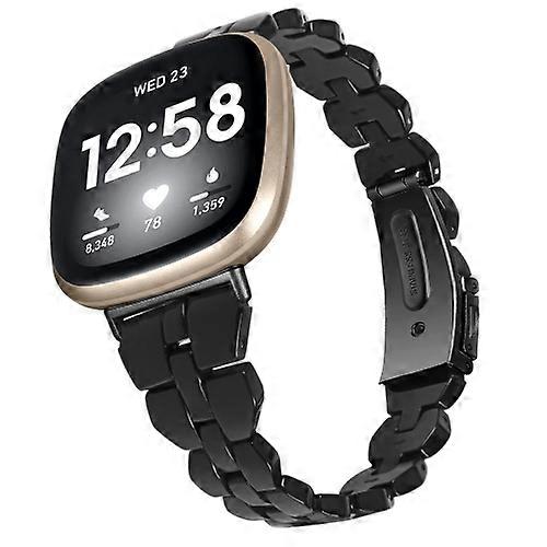 For Fitbit Versa 4 / Sense 2 Universal Rhombus Resin Watch Band