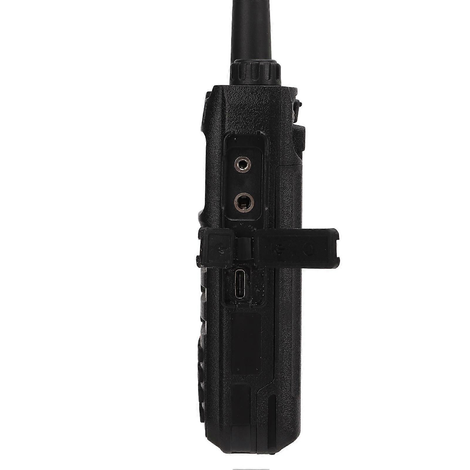 Walkie Talkies Dual Band VHF UHF Two Way Radio SOS Emergency Calling with Charging Bracket AC110V US Plug