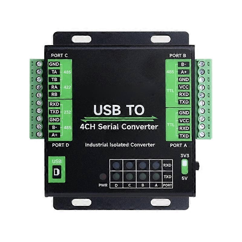 Konwerter USB na RS232/485/422/TTL z izolowanym układem FT4232HL