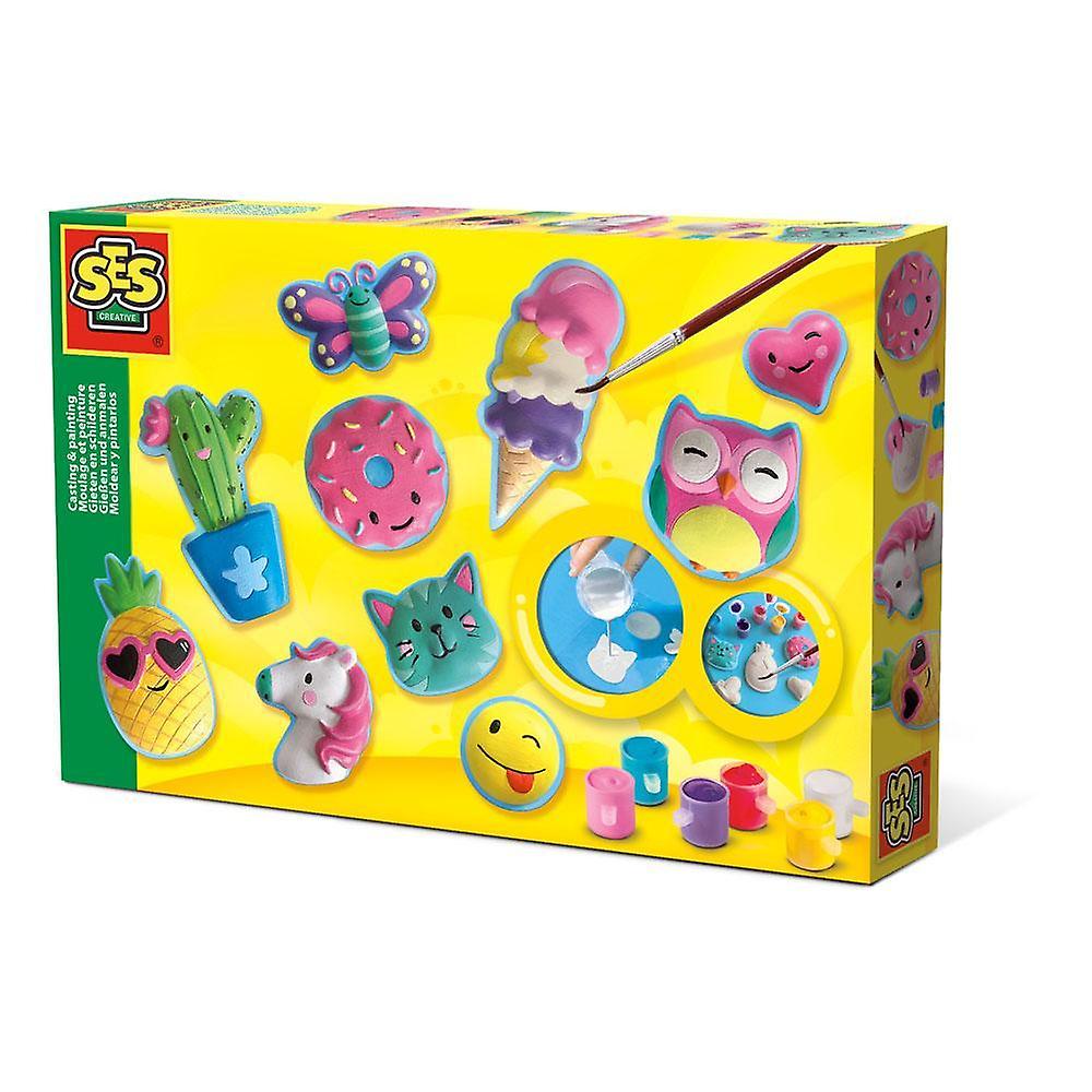 SES Creative Happy Figures Casting & Painting Kit
