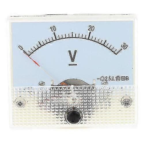 For DC0 30V Analog Voltage Panel Meter Tester Voltmeter Gauge WS35724