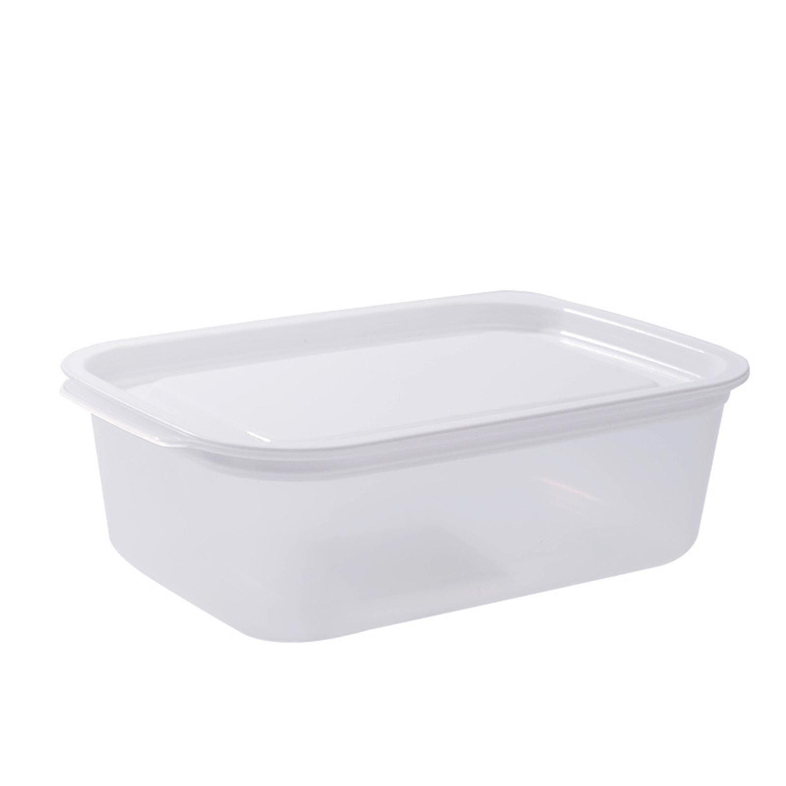 Transparent Covered Rectangular Refrigerator Food Container Storage Box Kitchen