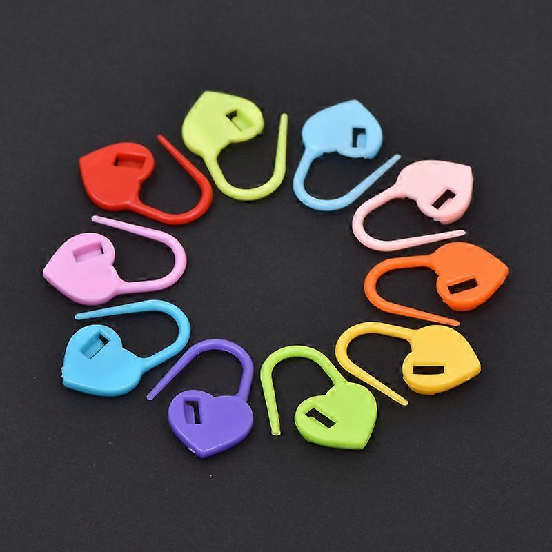 1000 Heart-shaped Knitting Markers with lock
