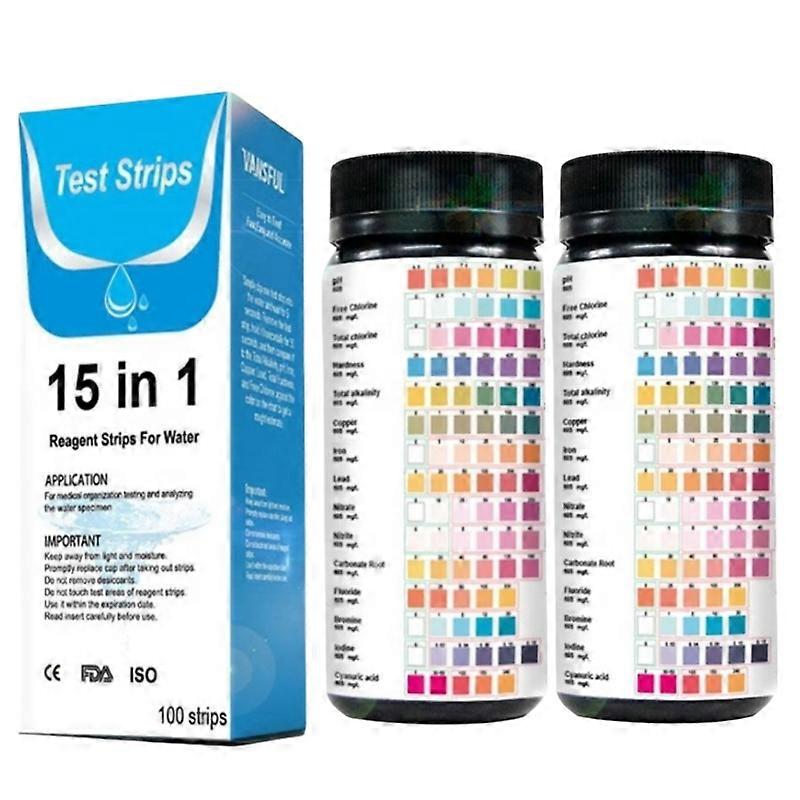 1-3Box Water Testing Kit-for Drinking Water, Well- and Tap Water, Sensitive Lead in Water Test, Bacteria, Hardness, pH and More