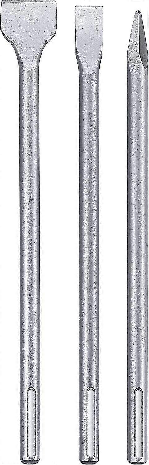 Set Of 3 Chisels For Sds-max Chuck Drills (3 Pieces, For All Sds-max Chuck Drills, With 2 Flat Chisels And 1 Punch)