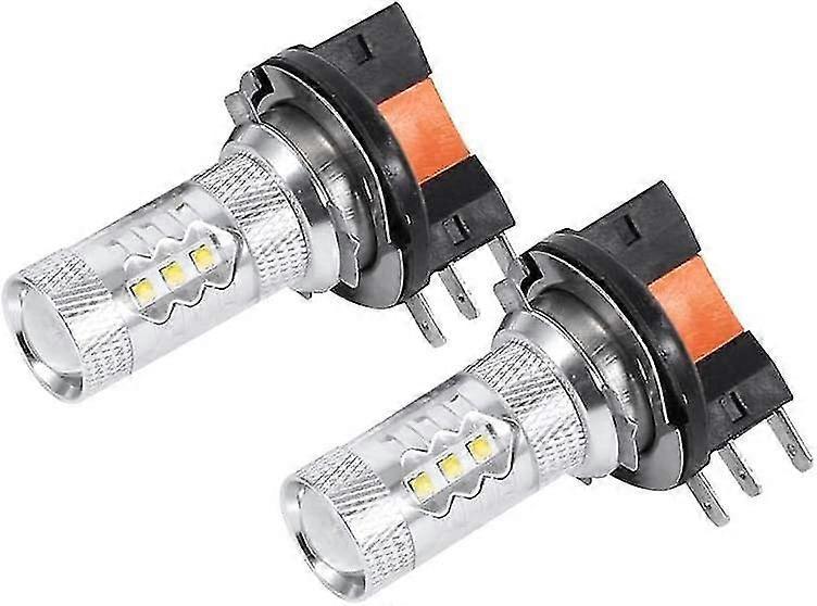 H15 Led Headlight Bulbs, White 80w H15 Led Bulbs Lights Lamp2pcswhite