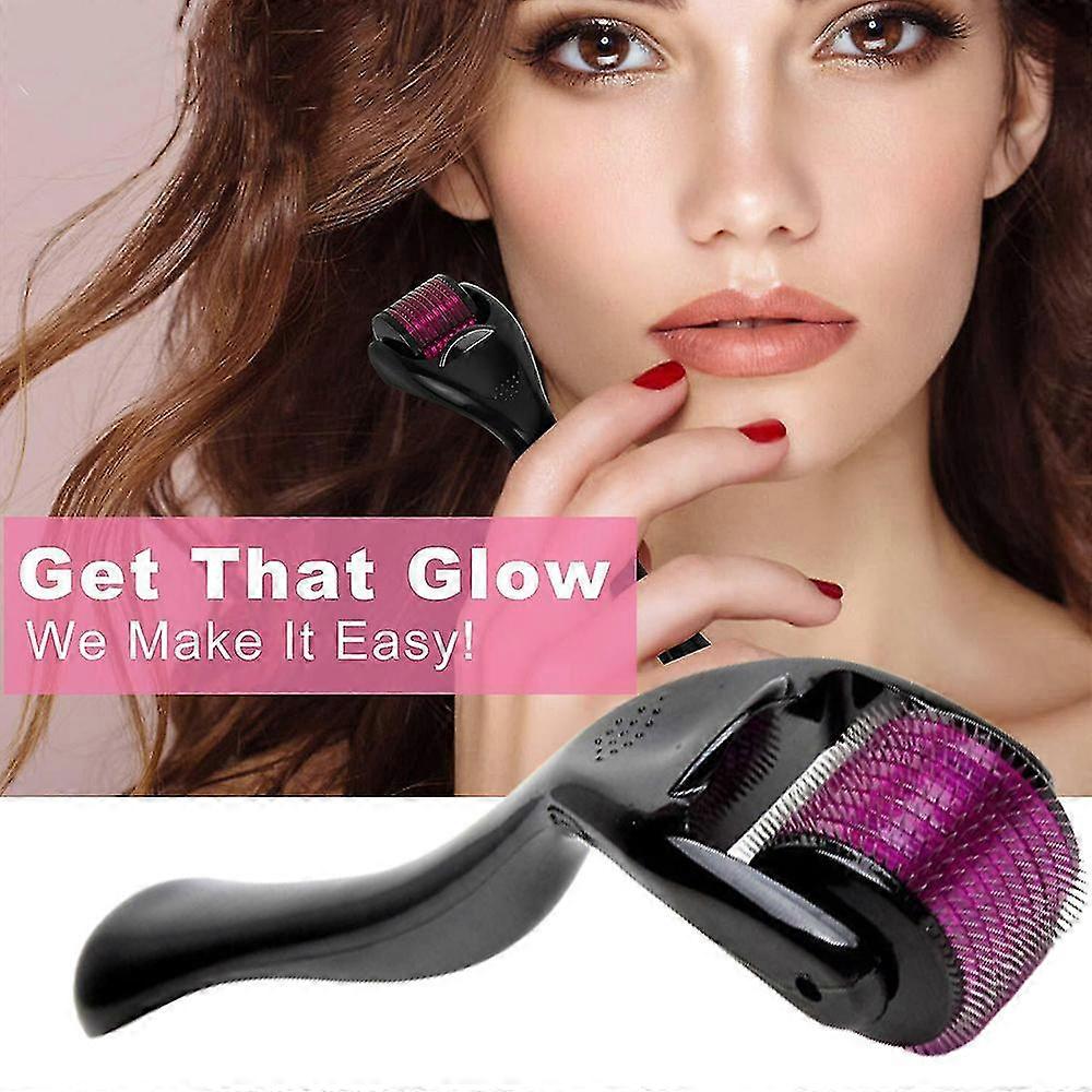 0.25/0.5/1mm Derma Roller Stimulate Beard Hair Growth Skin Regeneration Micro Needle Massage Tool