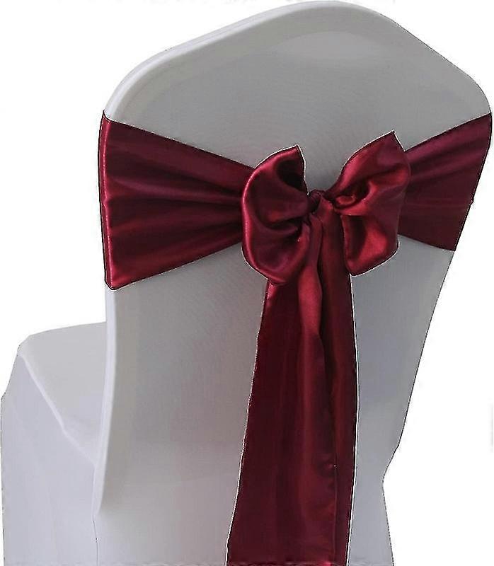 缎面椅子腰带蝴蝶结，30件婚礼宴会派对活动装饰椅子蝴蝶结