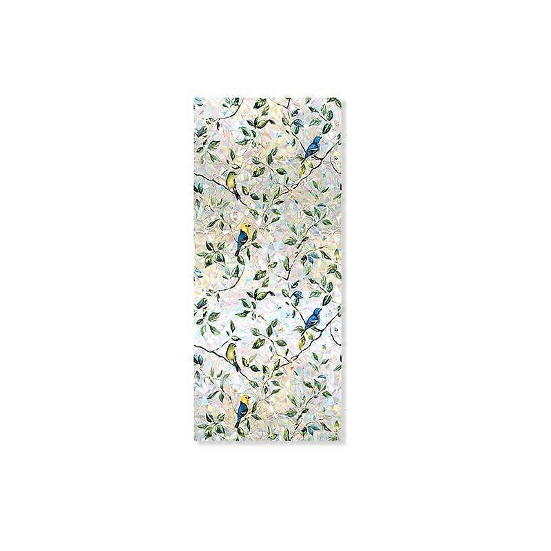 1Pc Electrostatic 43*100cm Glass Stickers Window PVC Flower Pattern Home Decor