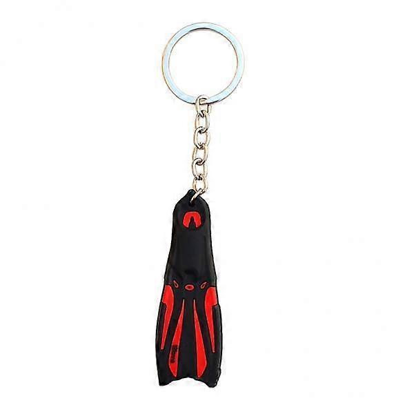 15xNovelty Mini Dive Flippers Μπρελόκ Μπρελόκ Κάτοχος Μπρελόκ Κόκκινο