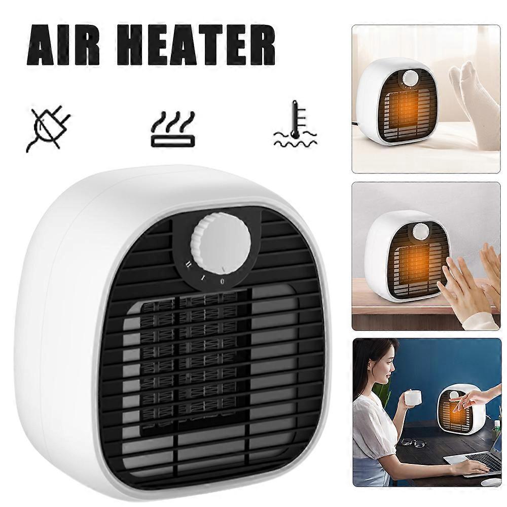 UK/EU Plug Cute Mini Air Heater Desktop Heater Fan