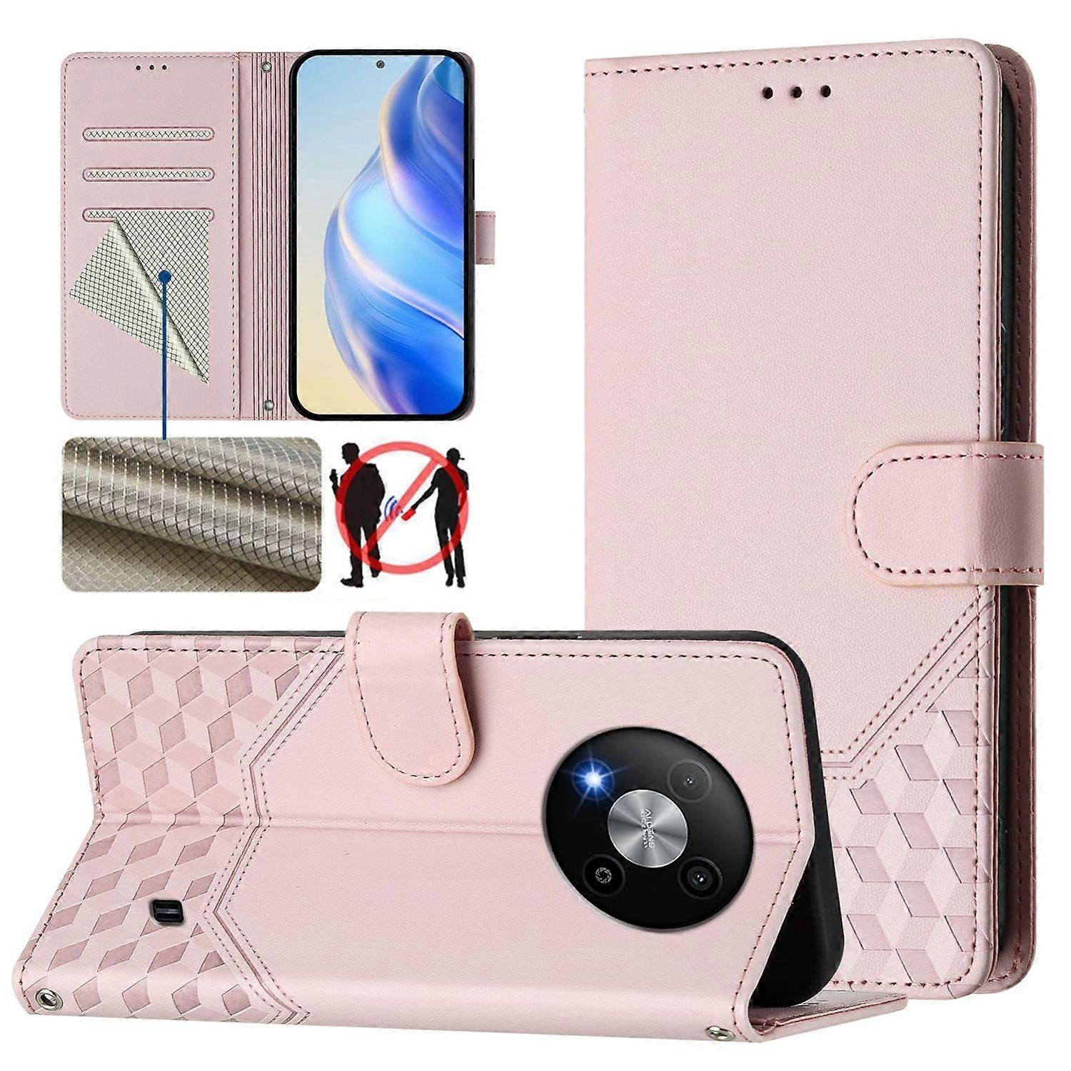 RFID PU Phone Case For ZTE Blade A73 5G