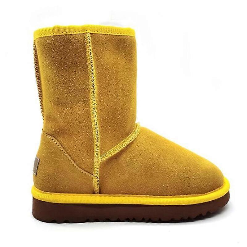 EVAGO Christmas Gift Women's Winter Boots Sheepskin Snow Booties Warm Mid Calf Booties Classic Winter Mid-High Shoes