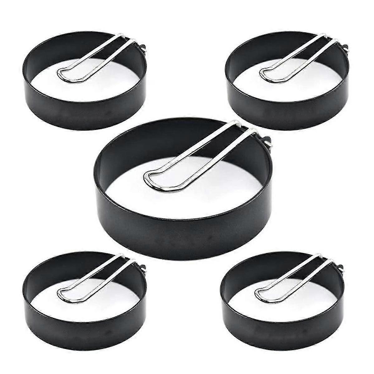 5 Pack Non-stick Egg Rings For Griddle,frying Egg Maker Molds