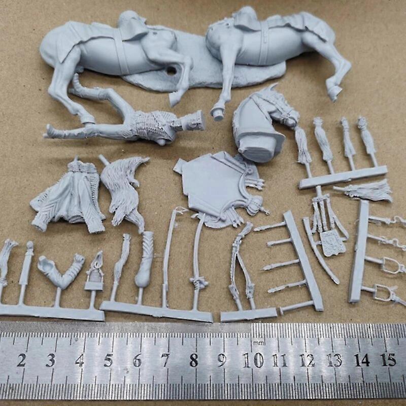 Resin Figure 1/24 Scale Model Kit Cavalry Captain Unpainted Unassembled Toys