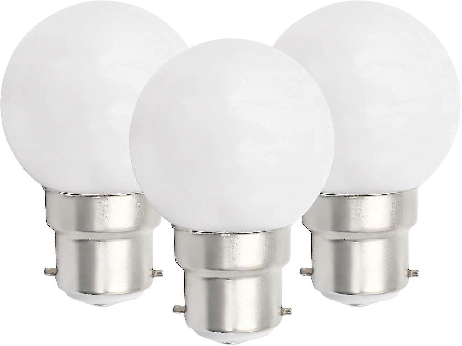 6 stuks B22 LED-lamp 3W Golfballampen B22 Bajonet Kleine Globe Gloeilamp Dimbaar