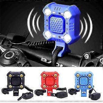 140 dB Bike Bell, 4 Lamp Cycling Light, 1200mAh Electric Horn Loud Alarm