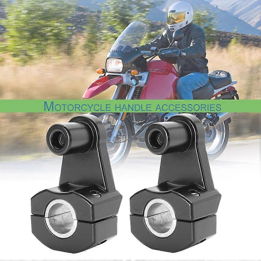 Universal for 22mm Motorcycle HandleBar Front Handle Fat Bar Mount Clamps Riser Anodized Finish Mount