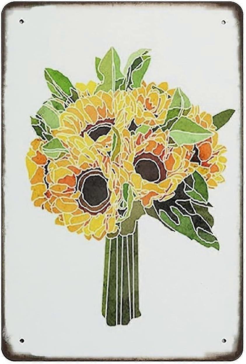 Placa de Botânica de Metal Rosa Decoração 8x12 Polegadas OU 12x16 Polegadas Modo 1853