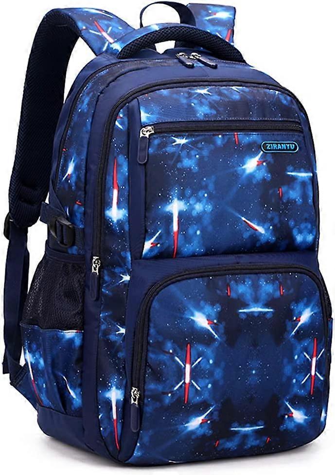 Space-Print Boys School-Bag Backpack Middle School Elementary Bookbag Rucksack