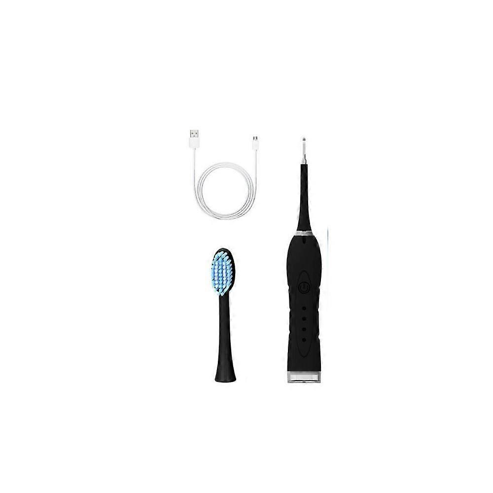 Smart ultrasonic teeth cleaning device black