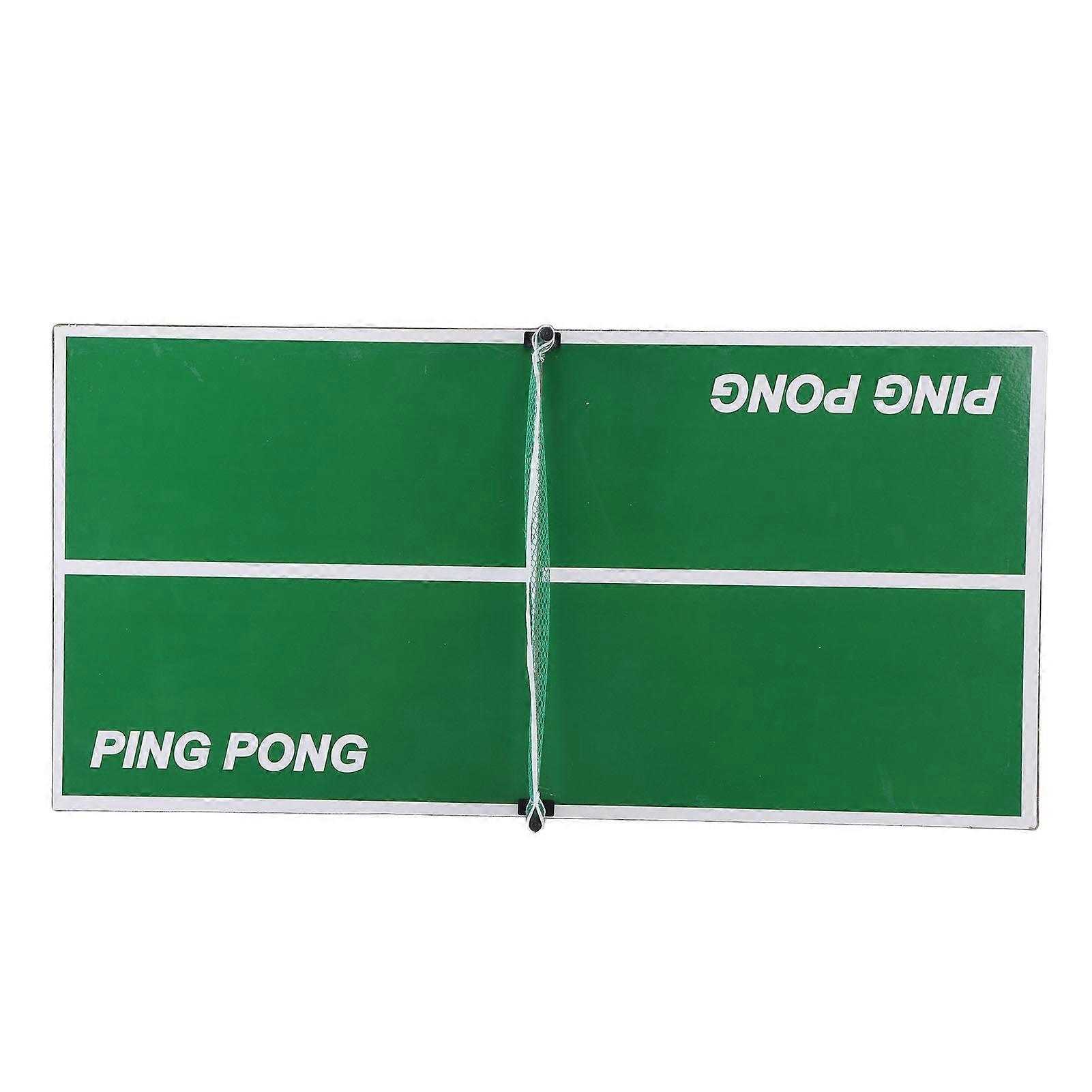 Mini Children's Wooden Table Tennis Set Foldable Ping Pong Game Portable Desktop Toy for Indoor Fun