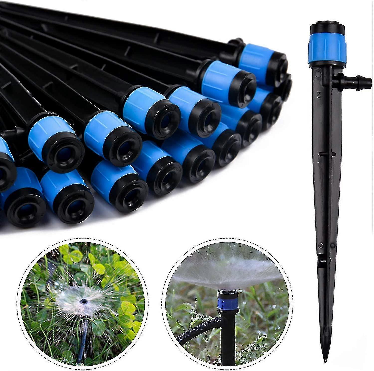 Irrigation Dripper, 360 Degree Adjustable(50pcs,black)