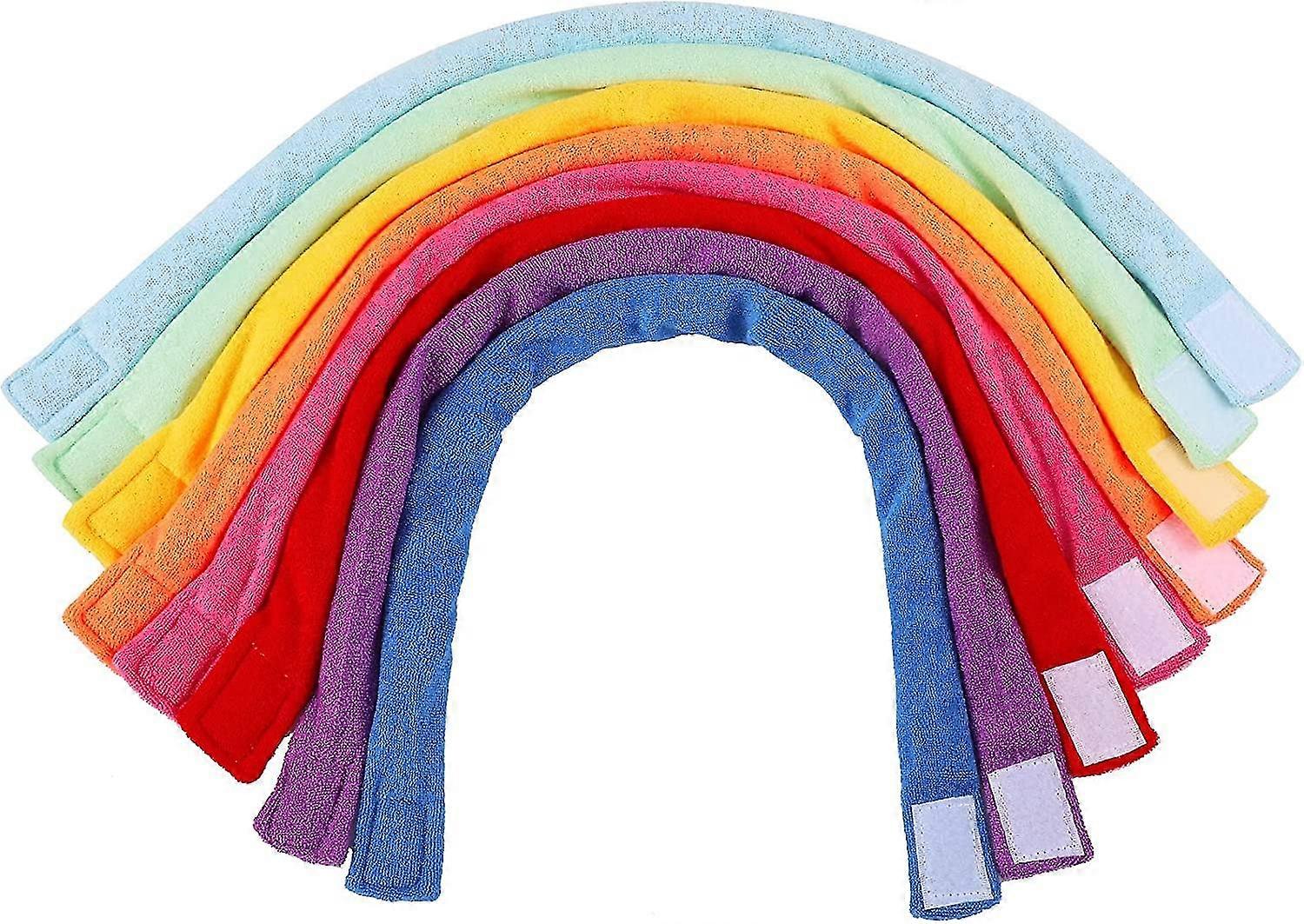 Heytea 8 قطع مضغ قلادات للأطفال الحسيين ، لينة وماصة تيري القماش التسنين مضغ قلادة ماصة بديل لمضغ الملابس ل B