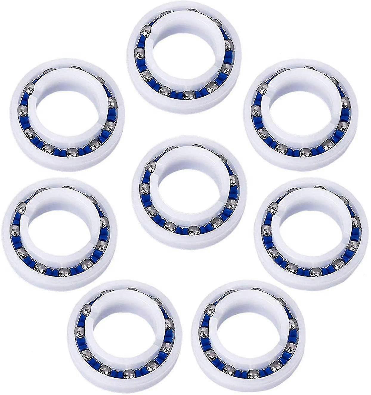 C60 Pool Bearing Replacement Wheel For Polaris 280/180 Pool Cleaner 8 Pack C-60 C60 Bearing Pressure Pool Cleanerbluewhite