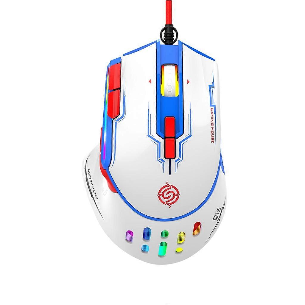 Ergonomic Gaming Mouse USB Wired  Macro Programming 6400DPI RGB Optical Mice