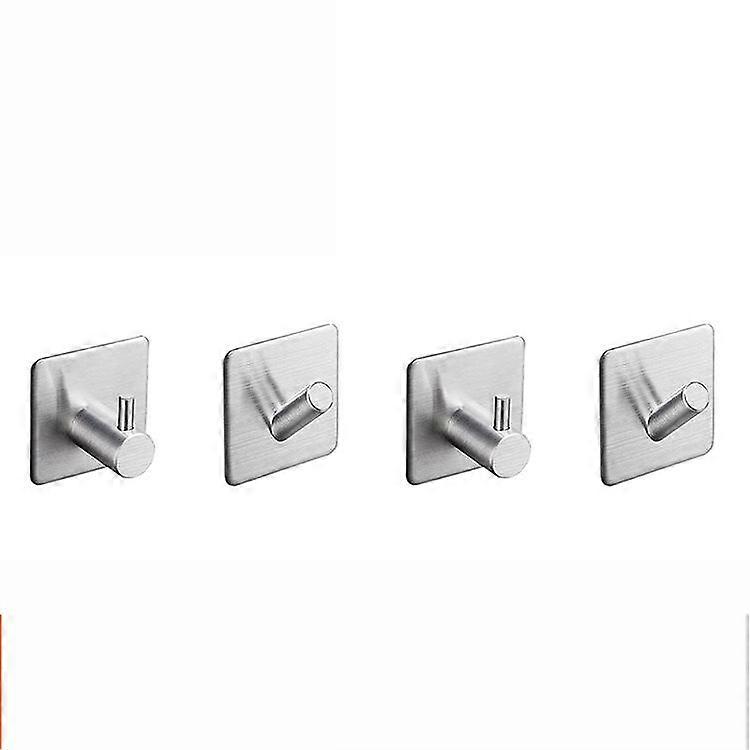 4 قطع SUS304 قوي تحمل عصا الجدار السنانير الملابس حامل الرف