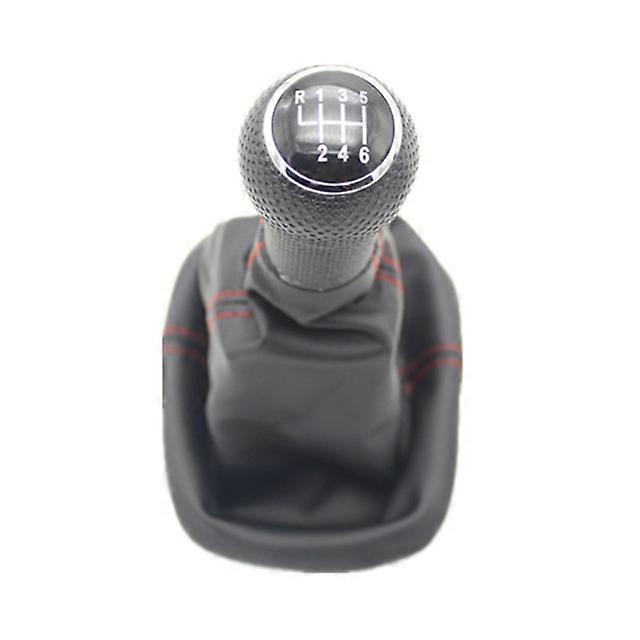 Car Interior For Seat Leon 2000 2001 Car Styling 5 Speed 6 Speed 12mm Insert Hole Car Gear Stick Shift Level Knob With Leather Boot