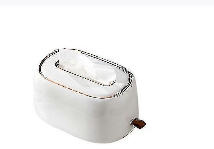 Light Luxury Desktop Spring Tissue Box Wall-mounted Perforated-free Pumping1pcs